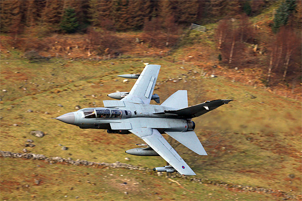 Tornado GR4 056 low level in wales Picture Board by Oxon Images