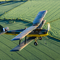 Buy canvas prints of Tiger Moth Air to Air by Oxon Images