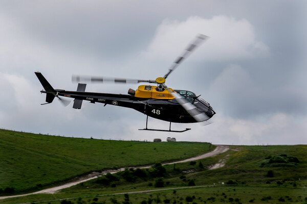 Army Air Corps Squirrel Helicopter Picture Board by Oxon Images