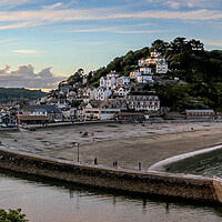 Buy canvas prints of Banjo Pier At Looe by Oxon Images