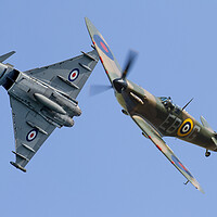 Buy canvas prints of Typhoon And Spitfire Break by Oxon Images