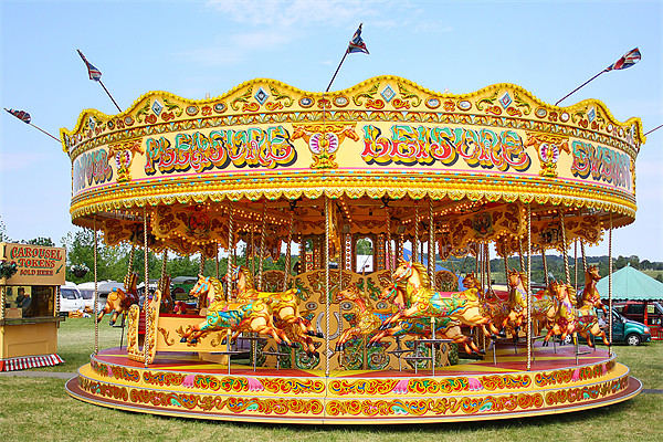 Merry go round Picture Board by Oxon Images