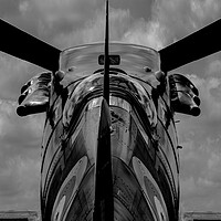 Buy canvas prints of Spitfire Black and White by Oxon Images