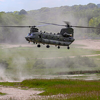 Buy canvas prints of RAF Chinook by Oxon Images