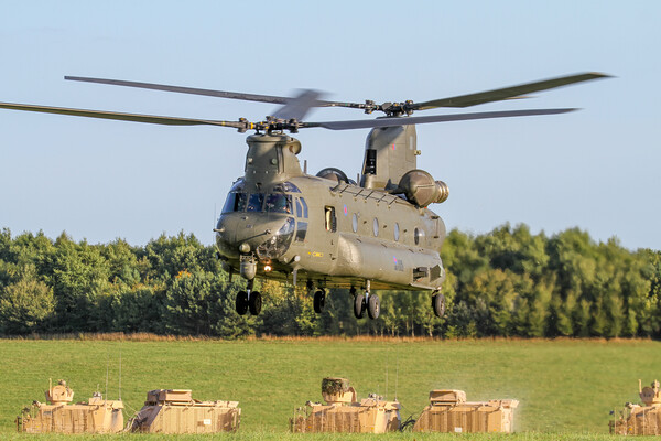 RAF Chinook SPTA Picture Board by Oxon Images