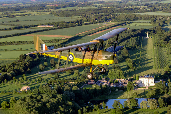 Tiger Moth Summer Flight Picture Board by Oxon Images