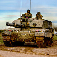 Buy canvas prints of Challenger 2 Main Battle Tank by Oxon Images