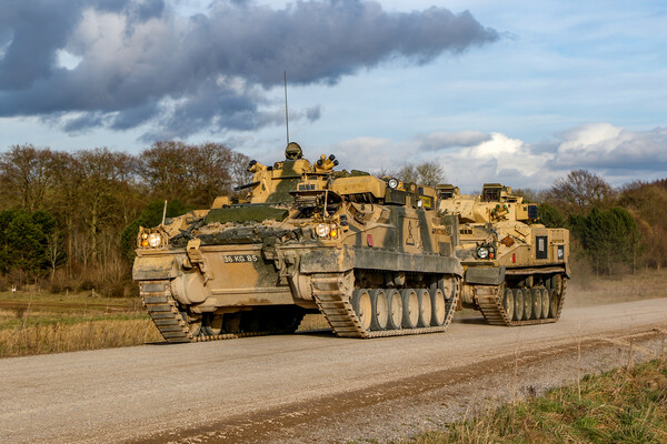 Armoured recovery vehicle Picture Board by Oxon Images