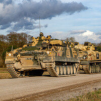 Buy canvas prints of Armoured recovery vehicle by Oxon Images
