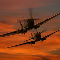 Buy canvas prints of Spitfire Sunrise by Oxon Images