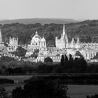 Buy canvas prints of Oxford Panorama Black and White by Oxon Images