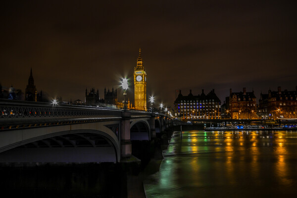Westminster Bridge Picture Board by Oxon Images