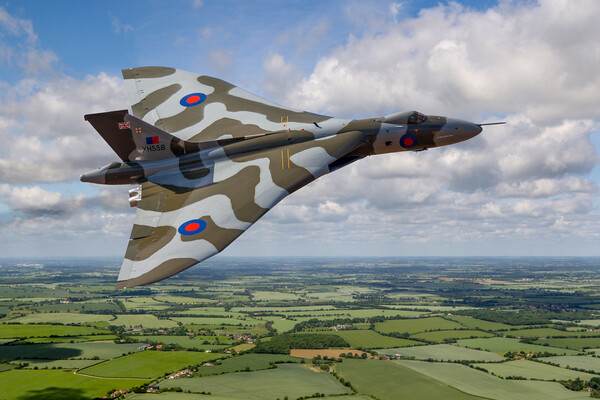 Vulcan Bomber Air To Air Picture Board by Oxon Images