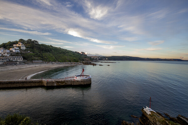 Looe Beach and Pier Picture Board by Oxon Images