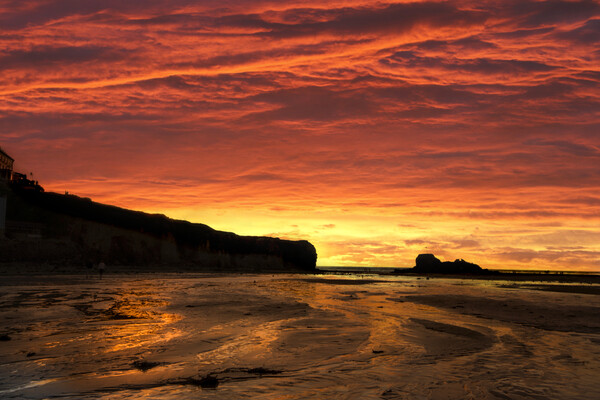 A perranporth sunset Picture Board by Oxon Images