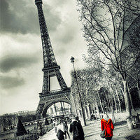 Buy canvas prints of La Fille en Rouge by Toon Photography
