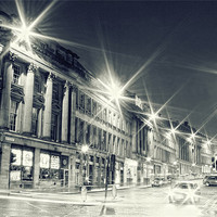 Buy canvas prints of Grey Street Lights by Toon Photography