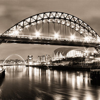 Buy canvas prints of The Bright Lights of Newcastle Upon Tyne by Toon Photography