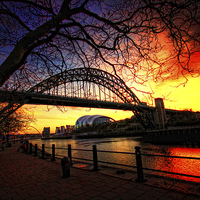 Buy canvas prints of  City Sunrise by Toon Photography