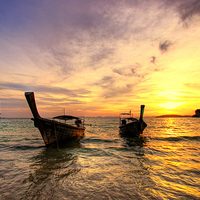 Buy canvas prints of  Railay Sunset by Toon Photography