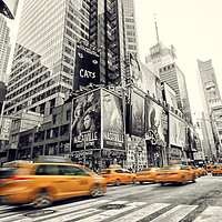 Buy canvas prints of Times Square Zoom by Toon Photography