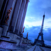 Buy canvas prints of Eiffel Tower, Palais De Chaillot by Toon Photography