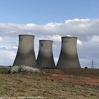 Buy canvas prints of Here We Stand (for now) - Didcot Cooling Towers by Heather Gale