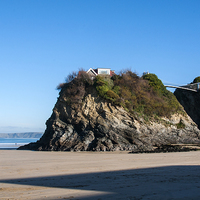 Buy canvas prints of Newquay House on a Rock by David Wilkins