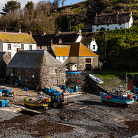 Buy canvas prints of Cadgwith Cove Cornwall by David Wilkins