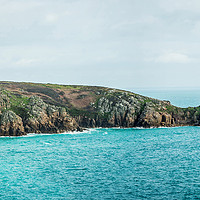 Buy canvas prints of Porthcurno Beach Cornwall by David Wilkins