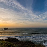 Buy canvas prints of Trebarwith View by David Wilkins