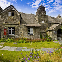 Buy canvas prints of The Old Post Office Tintagel by David Wilkins