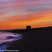 Buy canvas prints of Martello Sunset by David Hare