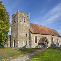 Buy canvas prints of Saltwood Church by David Hare