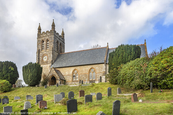 Christ Church, Parracombe, Devon. Picture Board by David Hare