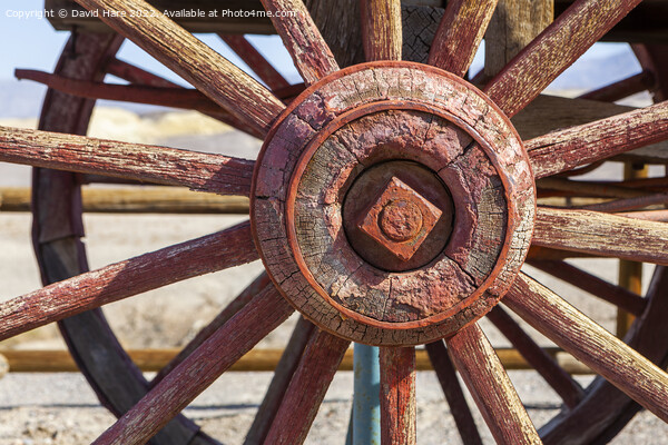 Wagon wheel Picture Board by David Hare