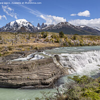 Buy canvas prints of Cascada Paine by David Hare