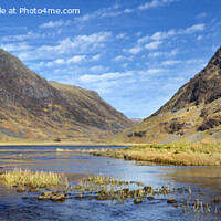 Buy canvas prints of Achnambeithach Valley panorama, Glencoe by David Hare