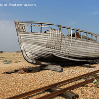 Buy canvas prints of Derelict Fishing Boat by David Hare