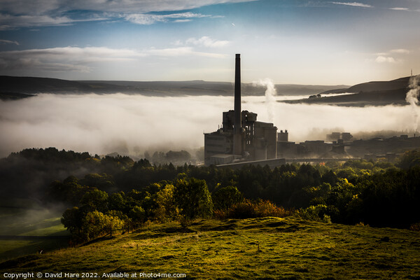 Breedon Hope Cement Works Picture Board by David Hare