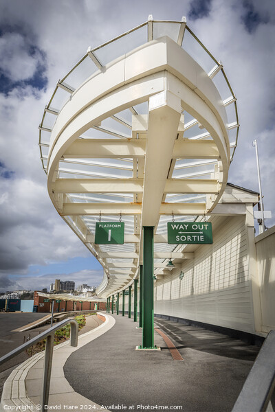 Folkestone Harbour Arm Station Picture Board by David Hare