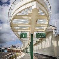Buy canvas prints of Folkestone Harbour Arm Station by David Hare