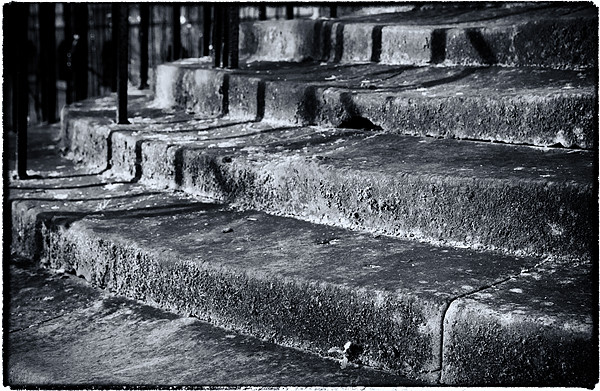 Old stone steps Picture Board by David Hare