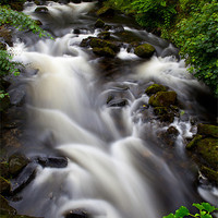 Buy canvas prints of Welsh Falls by David Hare