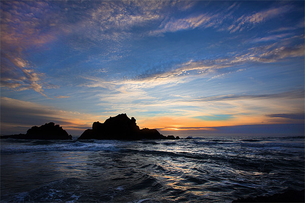 Big Sur sunset Picture Board by David Hare