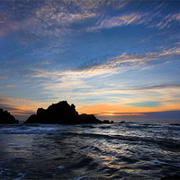 Buy canvas prints of Big Sur sunset by David Hare