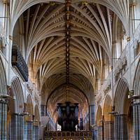 Buy canvas prints of Exeter Cathedral by David Hare
