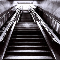 Buy canvas prints of Silver Stairway by David Hare