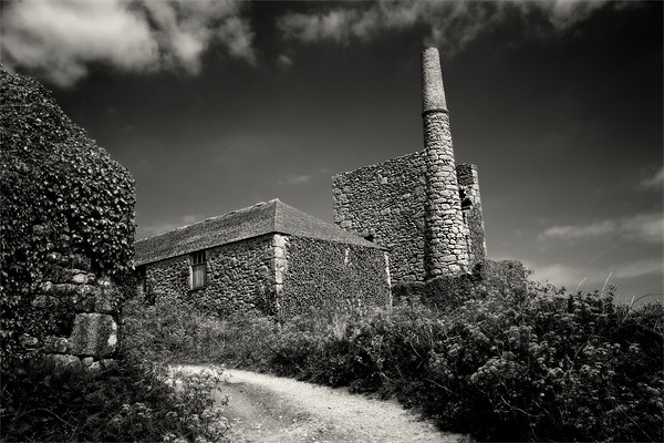 Cornish Tin Mine. Picture Board by David Hare