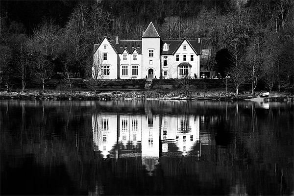 Loch Side Dwelling. Picture Board by David Hare